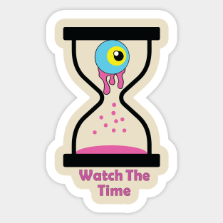 Hour Glass | Eye | Abstract Time Artwork Sticker